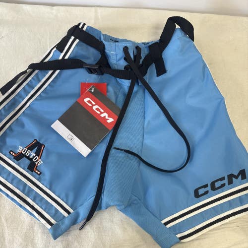 Brand New Youth Size Large CCM Ice Hockey Pants Shell Blue. Boston Advantage