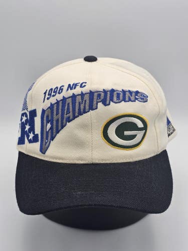 Vintage Green Bay Packers 1996 NFC Champs Wool Pro Line NFL Sports Hat Snapback
