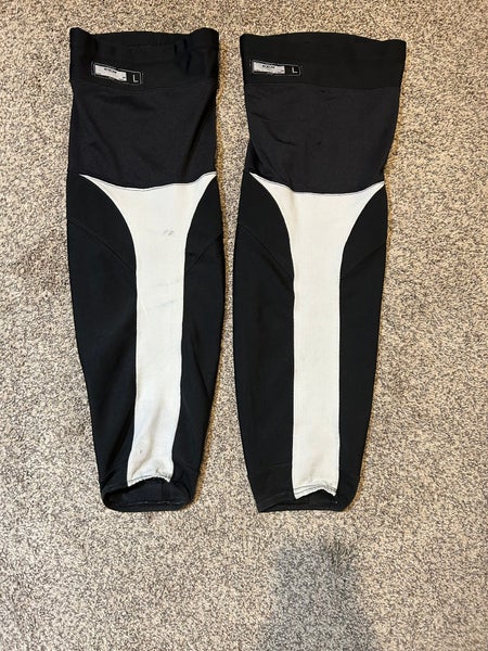 Black Senior Large CCM Socks Pro Stock