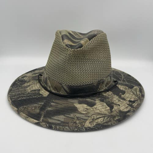 Henschel USA Men's Aussie Mossy Oak Break Up Camouflage Safari Hat Size Small