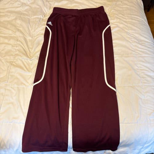 Maroon Adidas Men’s Large Basketball Sweatpants - NEW WITH TAGS