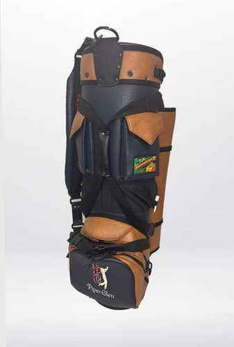 Belding Sports Bushwhacker Cart Bag (Black/Tobacco, 6-way) TPC Piper Glen Logo