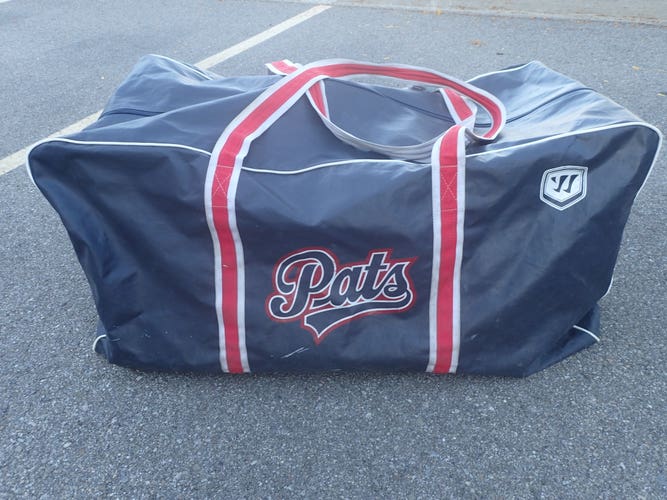 Regina Pats OHL Warrior Pro Stock Hockey Team Equipment Travel Bag Coach