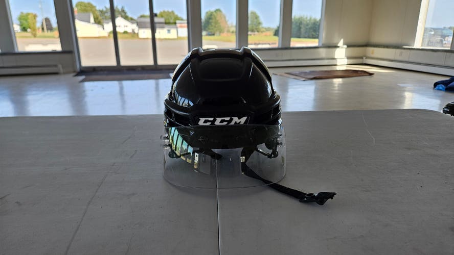 Medium Black CCM Super Tacks X Helmet Pro Stock (Used)