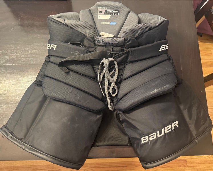Intermediate Large Bauer Elite Hockey Goalie Pants (Used)