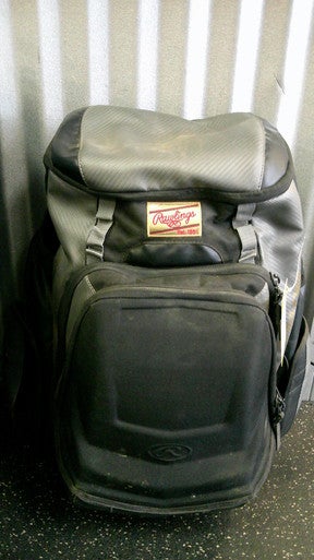 Used Rawlings RAWLINGS GOLD BB/SB Player Backpack Black 11868-S000065696