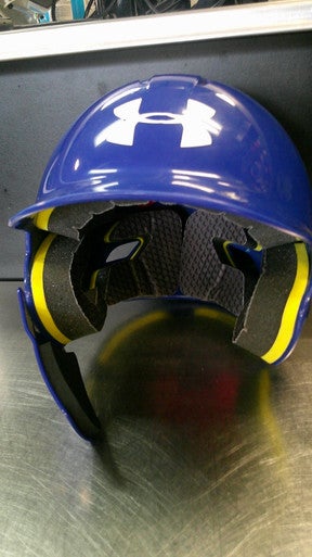 Used Under Armour HELMET Batting Helmet No Mask Royal Blue XS 11868-S000065634