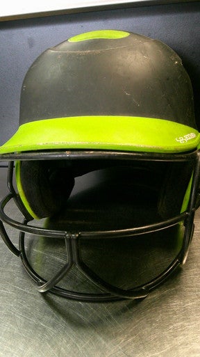 Used BoomBah BBH2-SR Batting Helmet w/Mask Black MD 11868-S000065633