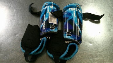 Used Mitre Soccer Shin Guards Junior Royal Blue SM 11868-S000065629