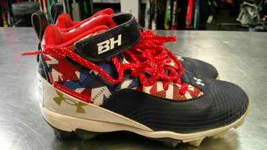 Used Under Armour BRYCE HARPER BB/SB Cleats Navy Blue Junior 03.5 11868-S000065626