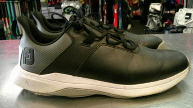 Used Foot Joy Mens Golf Shoes Black Senior 12.5 11868-S000065608