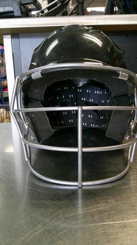 Used Under Armour HELMET W/MASK Batting Helmet w/Mask Black SM 11868-S000065587