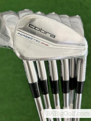 NEW Cobra King Forged Tec 23 One Length Iron Set 5-G / KBS $-Taper Lite Stiff