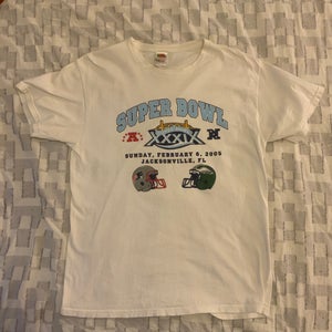Vintage 2005 Super Bowl XXXIX T-Shirt Patriots vs Eagles – Size Large