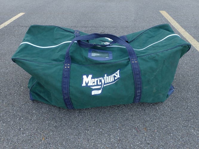 Mercyhurst D1 Pro Stock Hockey Team Equipment Travel GOALIE Bag Coach