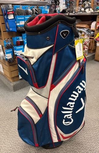 Callaway USA red white and blue used Men's golf cart carry tour Bag