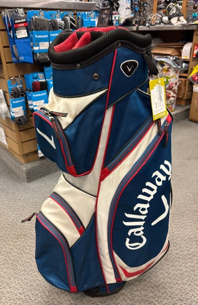 Callaway USA red white and blue used Men's golf cart carry tour Bag