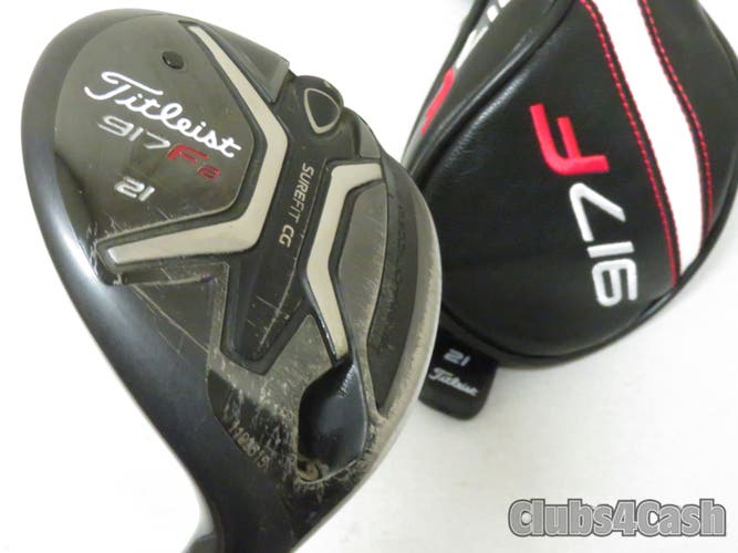 Titleist 917F2 Fairway 21  7 Wood Diamana S+ 70 Blue Regular +Cover +1/2" TALL