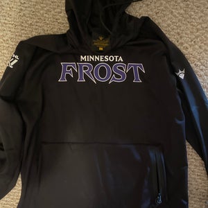 Minnesota Frost Black Adult Unisex Large Sweatshirt (Used)