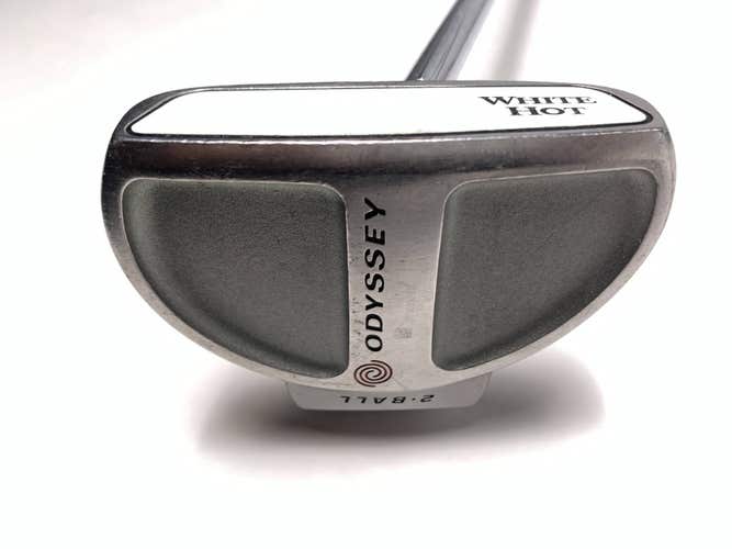 Odyssey White Hot 2-Ball Center Shaft Putter 35" SuperStroke Mid Slim 2.0 RH