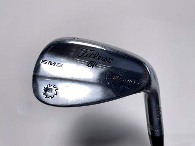 Titleist Vokey SM6 Tour Chrome Gap Wedge GW 48* 8 Bounce F-Grind Wedge Mens RH