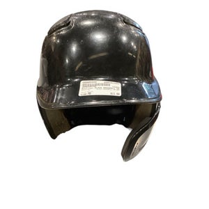 Used Rawlings BLACK BASEBALL HELMET Batting Helmet No Mask Black MD 11884-S000053040