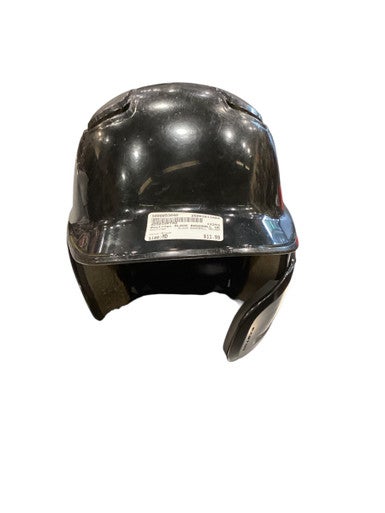 Used Rawlings BLACK BASEBALL HELMET Batting Helmet No Mask Black MD 11884-S000053040