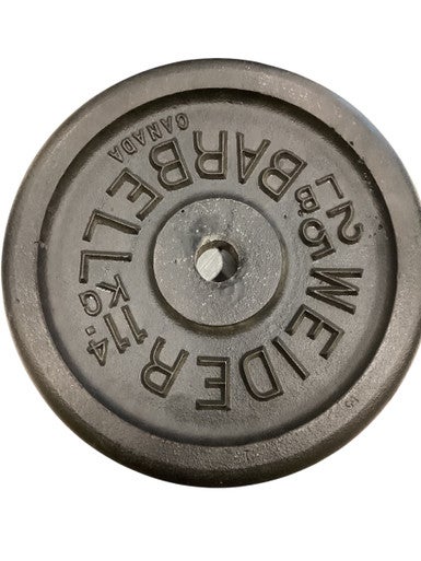 Used Weider Standard Plate (Each) 25 lb 11884-S000053035