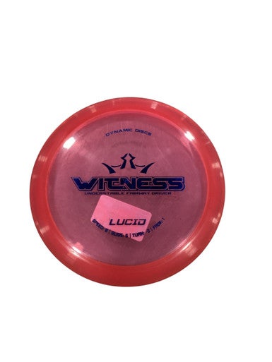 Used Dynamic Discs WITNESS Disc Golf Driver Red 11884-S000053033