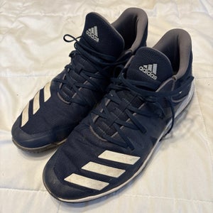 Blue Adidas 11 1/2 Baseball Turf Shoes