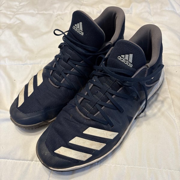Blue Adidas 11 1/2 Baseball Turf Shoes