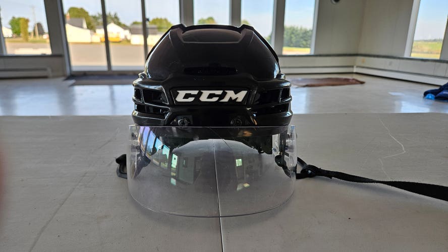 Medium Black CCM Super Tacks X Helmet Pro Stock (Used)