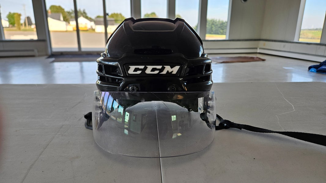 Medium Black CCM Super Tacks X Helmet Pro Stock (Used)