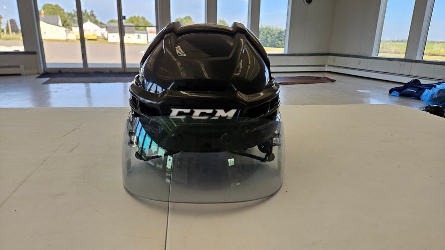 Medium Black CCM Super Tacks X Helmet Pro Stock (Used)