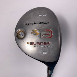 TaylorMade Burner Rescue 2008 6 Hybrid 28* REAX 60g Senior Graphite Mens RH