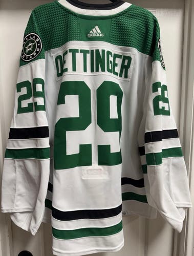 Jake Oettinger Dallas Stars 2023/2024 Set 3 Away Game Worn Jersey