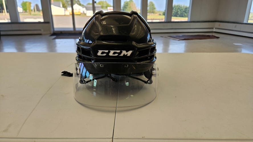 Medium Black CCM Super Tacks X Helmet Pro Stock (Used)