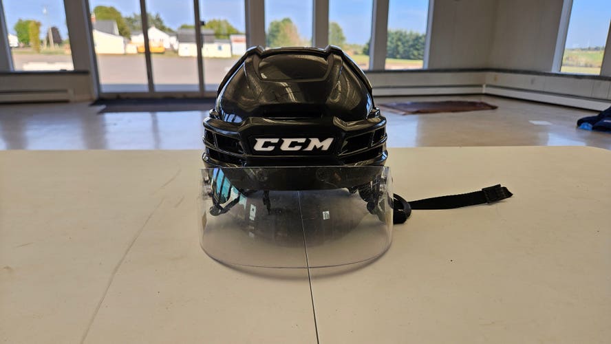 Medium Black CCM Super Tacks X Helmet Pro Stock (Used)