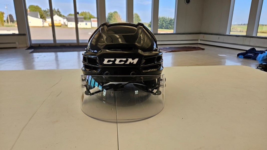 Medium Black CCM Super Tacks X Helmet Pro Stock (Used)