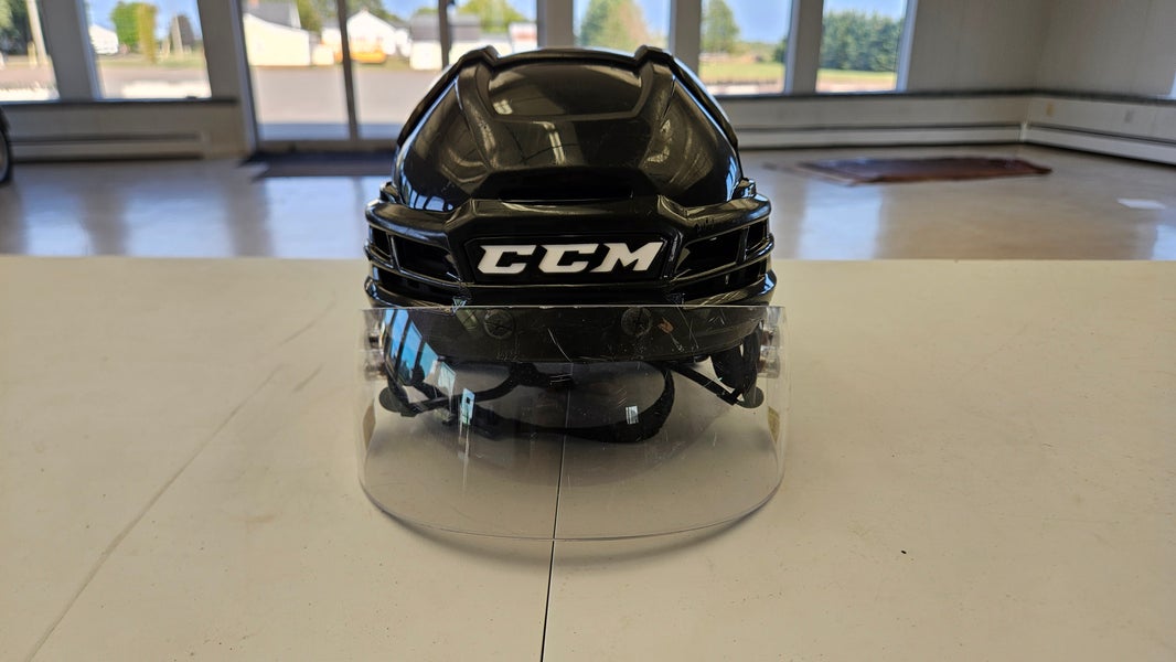 Small Black CCM Super Tacks X Helmet Pro Stock (Used)