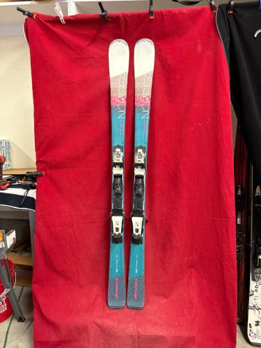 Unisex Nordica Elexa 160 cm Skis With Bindings (Used)