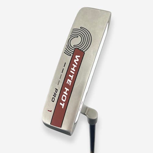 Odyssey White Hot Pro 1 Putter Right Handed Steel Shaft 34.5” W/ Headcover