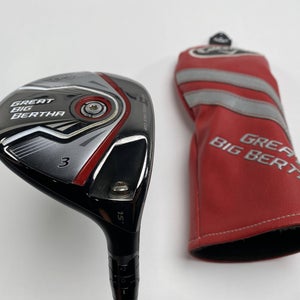 Callaway Great Big Bertha 2015 3 Fairway Wood 15* Rogue 110 MSi 3.3 Stiff  RH HC