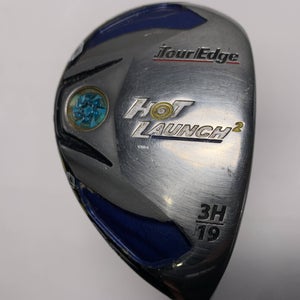 Tour Edge Hot Launch 2 3 Hybrid 19* Bassara 60x5ct 60g Regular Graphite Mens RH