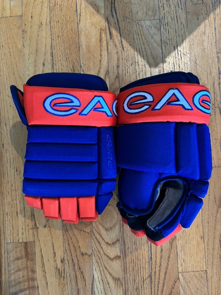 Eagle Aero Custom Pro Gloves Oilers 14" Pro Stock (Used)