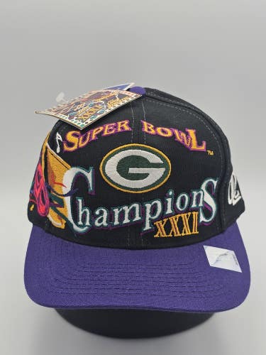 NEW Vintage Green Bay Packers Super Bowl XXXI Champions Hat Cap Vtg LA Snapback