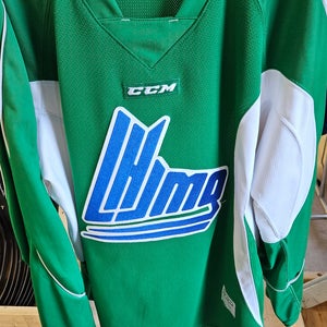 Green QMJHL Size 56 Adult Unisex CCM Practice Jersey (Used)