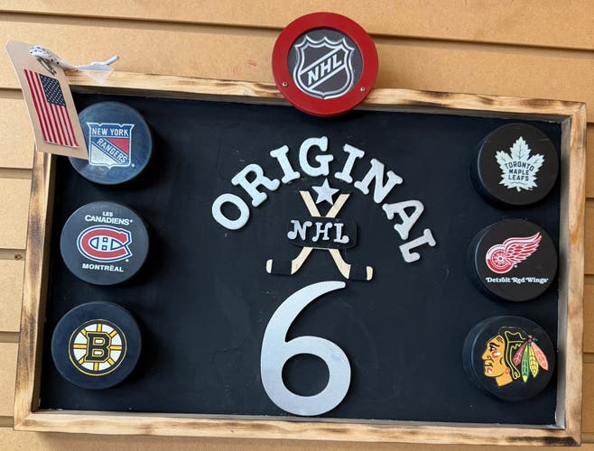 Hockey Puck Original 6  Frame