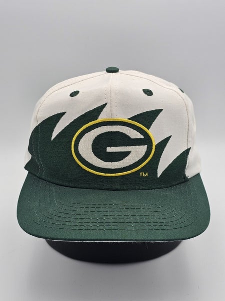 Vintage Green Bay Packers Sharktooth NFL Logo Athletic Sports Hat Vtg Snapback