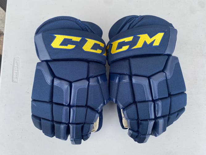 CCM HG50 Pro Stock Hockey Gloves 15” BLUES 45782